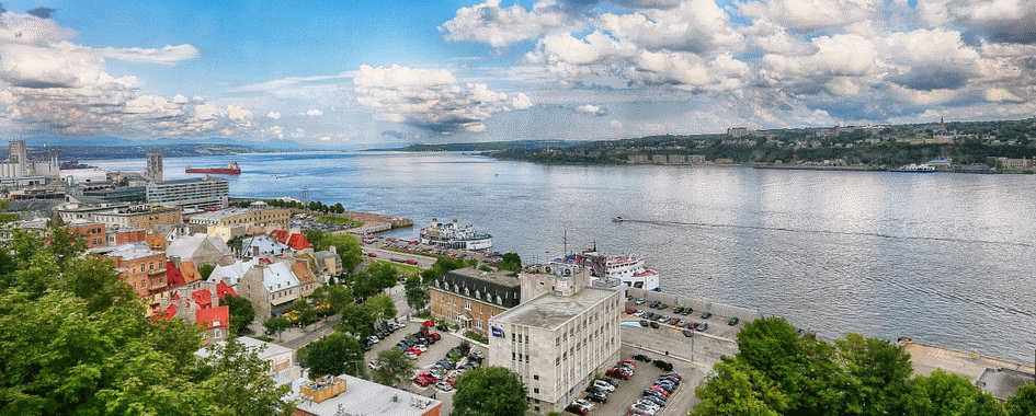 Vue de la terrasse Dufferin Montmorency